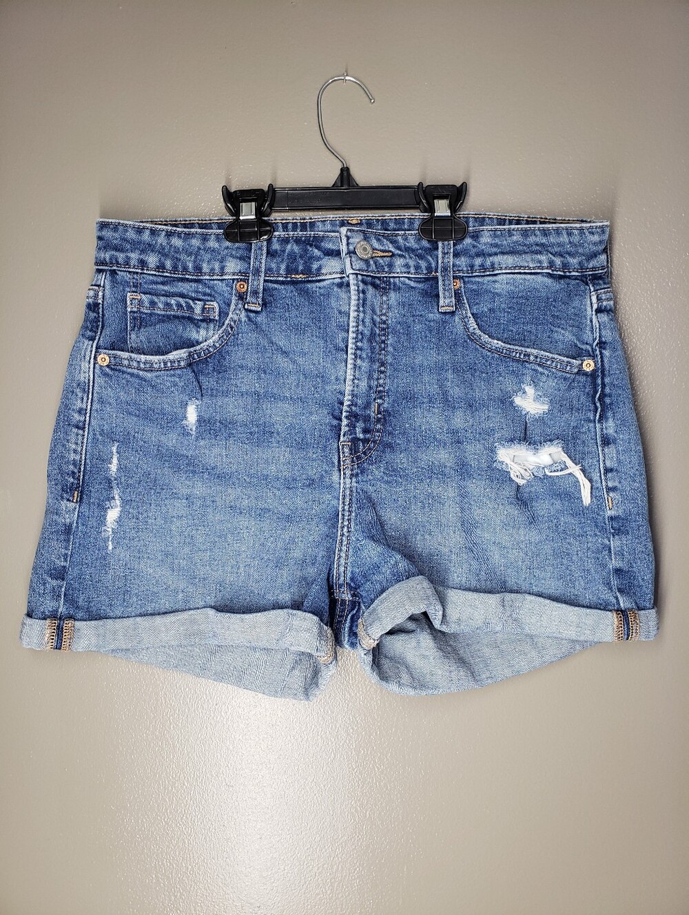 Old Navy OG Short High Rise Womens Jean Shorts Size 14 Medium Wash 2020